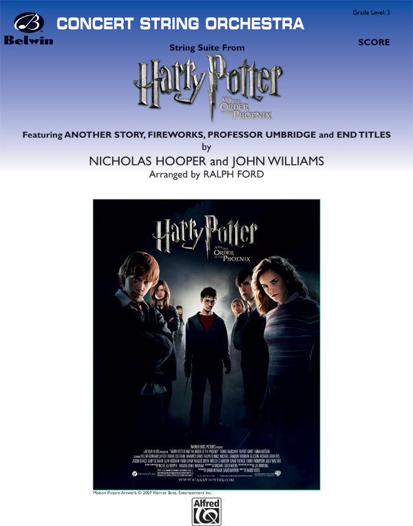 Harry Potter and the Order of the Phoenix&nbsp;&nbsp;(Suite): for string orchestra&nbsp;&nbsp;score and parts (8-8-5-5-5)