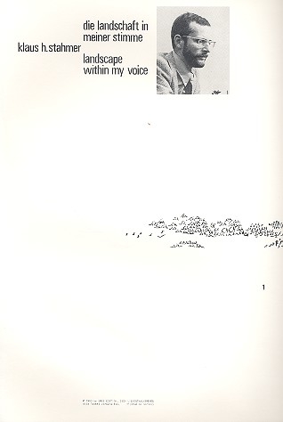 Die Landschaft in meiner Stimme  für gemischten Chor  Chorpartitur/graphische Notation