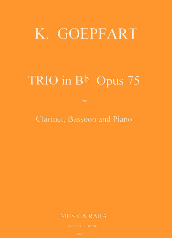 Trio B-Dur op.75&nbsp;&nbsp;für Klarinette, Fagott und Klavier&nbsp;&nbsp;Stimmen