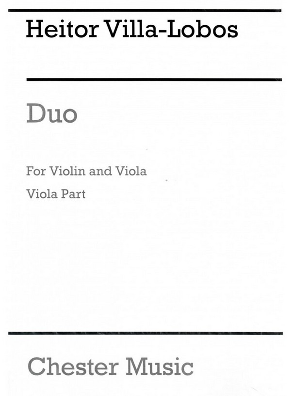 Duo (1946)  for violin and viola  2 scores (archive copy)