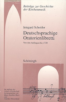 Deutschsprachige Opernlibretti -  Von den Anfängen bis 1730  