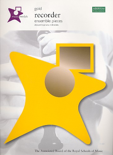 Music Medals Gold Recorder&nbsp;&nbsp;Ensemble Pieces for 2-4 recorders&nbsp;&nbsp;score