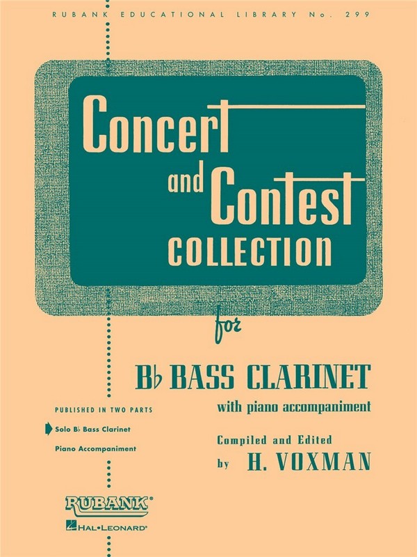 Concert and Contest Collection  for bass clarinet and piano  bass clarinet part