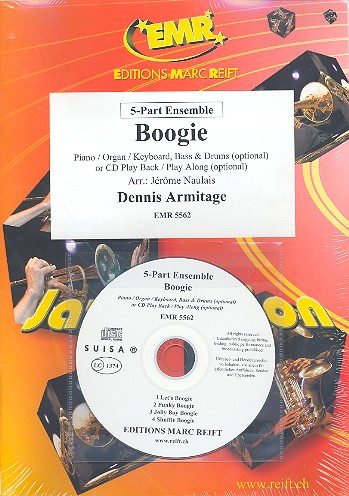 Boogie (+CD)  for flexible ensemble (keyboard, guitar drums ad lib)  score and parts
