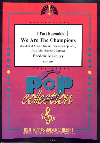 We are the Champions: for flexible ensemble&nbsp;&nbsp;(keyboard, guitar drums ad lib)&nbsp;&nbsp;score and parts