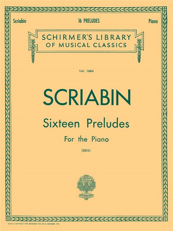 16 Preludes  for piano  