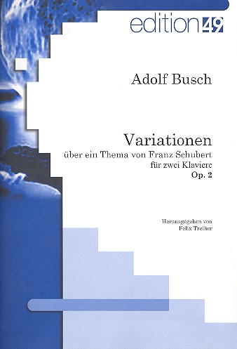 Variationen über ein Thema von Schubert  op.2 für 2 Klaviere  2 Spielpartituren