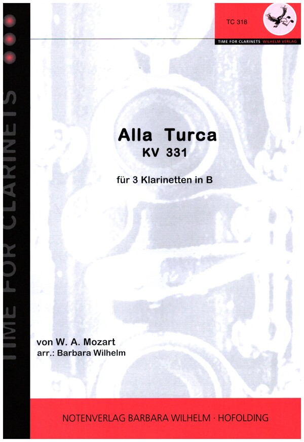 Allla turca KV331  für 3 Klarinetten  Partitur und Stimmen