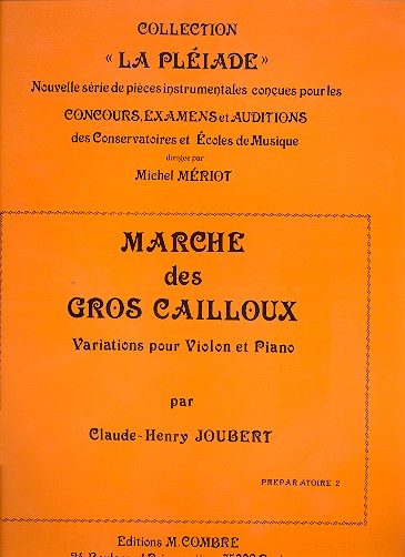 Marche de gros cailloux pour violon  et piano  