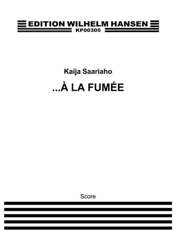À la fumée  for alto flute, cello and orchestra  score