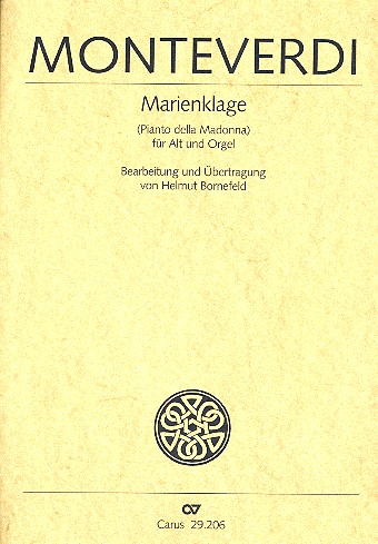 Marienklage für Alt und Orgel&nbsp;&nbsp;&nbsp;&nbsp;