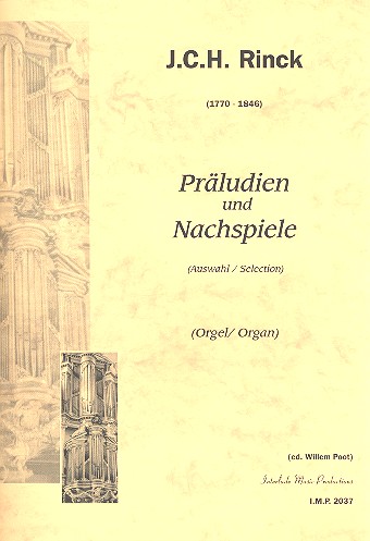 Präludien und Nachspiele  für Orgel  