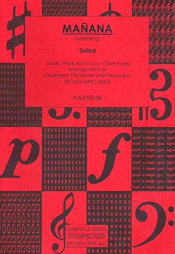 Manana  für Akkordeonorchester und Percussion  Partitur
