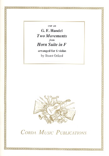 2 Movements from Horn Suite in F Major  for 6 violas  score and parts
