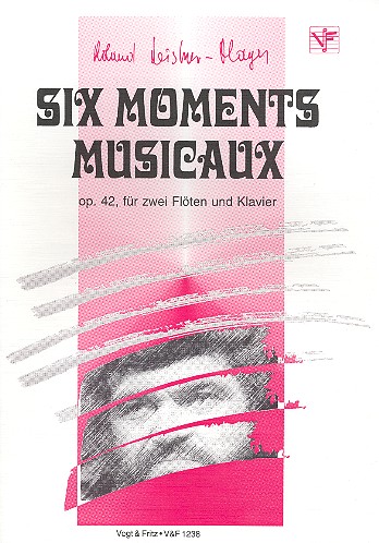 6 Moments musicaux op.42 für  2 Flöten und Klavier  Stimmen