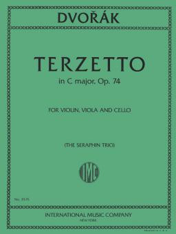 Terzetto C major op.74&nbsp;&nbsp;for violin, viola and cello&nbsp;&nbsp;score and parts