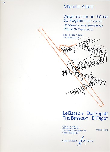 Variations sur un thème de Paganini (caprice no.24)&nbsp;&nbsp;pour basson seul&nbsp;&nbsp;