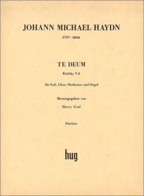 Te Deum für Soli, gem Chor, Orchester  und Orgel  Partitur