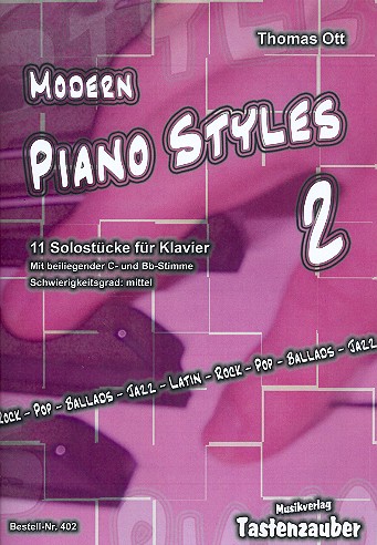 Modern Piano Styles Band 2 für Klavier  (C- und B-Stimme ad lib)  Stimmen