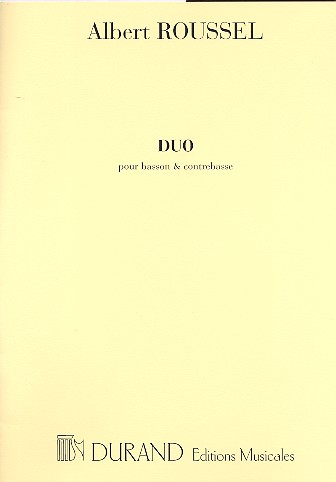 Duo pour bassoon et contrebasse  partition  