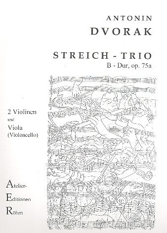 Trio B-Dur op.75a&nbsp;&nbsp;für 2 Violinen und Viola (Violoncello)&nbsp;&nbsp;Stimmen