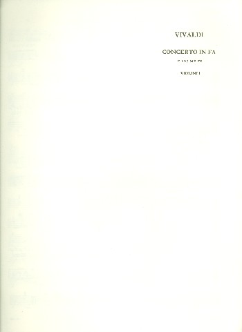 Konzert F-Dur PV278&nbsp;&nbsp;für 3 Violinen, Streicher und Bc&nbsp;&nbsp;Violine 1