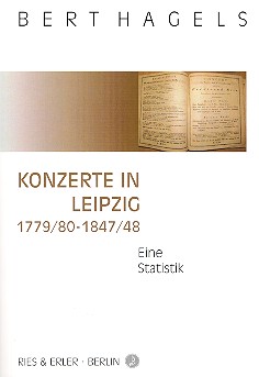 Konzerte in Leipzig 1779/80 - 1847/48 (+CD)&nbsp;&nbsp;Eine Statistik&nbsp;&nbsp;