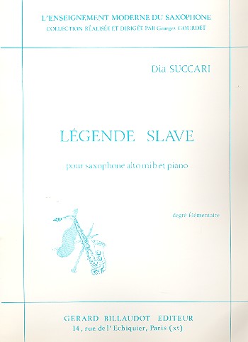 Legende slave pour saxophone alto et&nbsp;&nbsp;piano&nbsp;&nbsp;