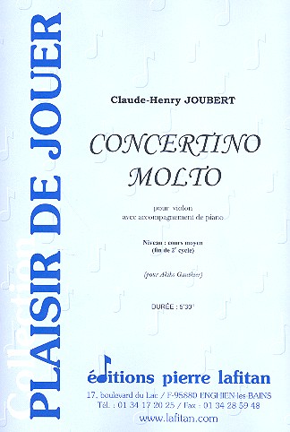 Concertino molto  pour violon et piano  