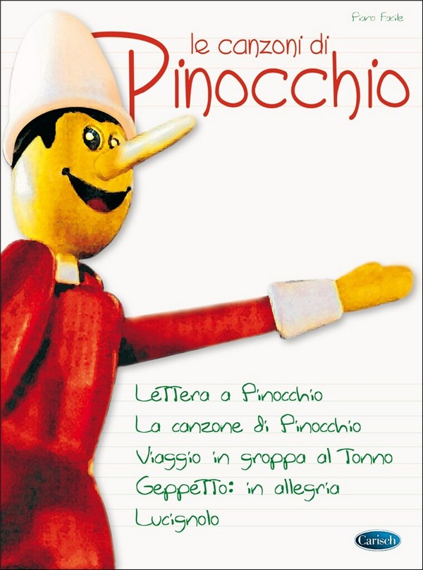 Le canzoni di Pinocchio&nbsp;&nbsp;for piano facile&nbsp;&nbsp;