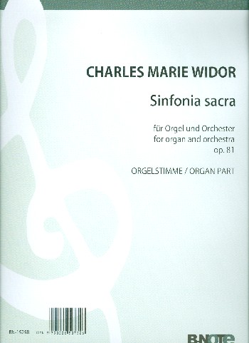 Sinfonia Sacra op.81  für Orgel und Orchester  Orgelstimme