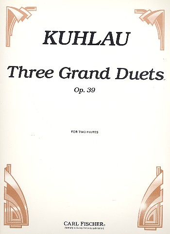 3 grand Duets op.39 for 2 flutes  parts  