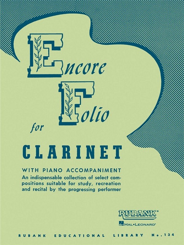 Encore Folio Collection for clarinet  and piano  