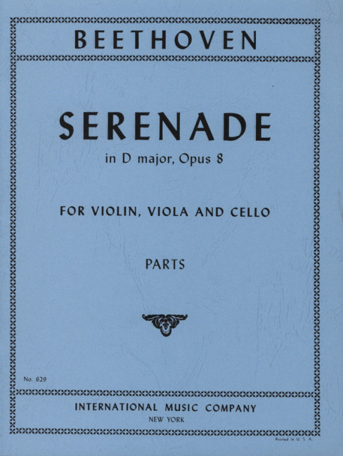 Serenade D-Dur op.8&nbsp;&nbsp;für Violine, Viola und Violoncello&nbsp;&nbsp;Stimmen