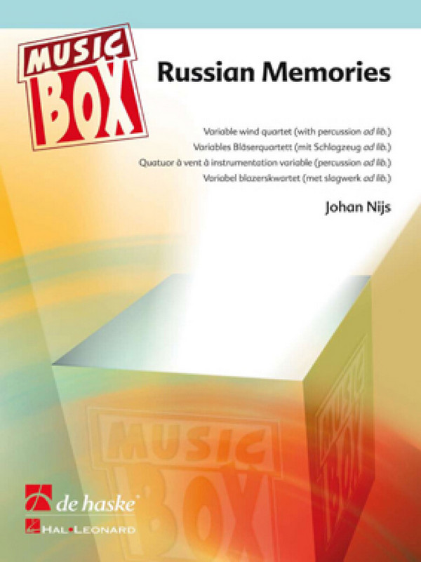 Russian Memories: für 4 Bläser (Ensemble)  (Percussion ad lib)  Partitur und Stimmen