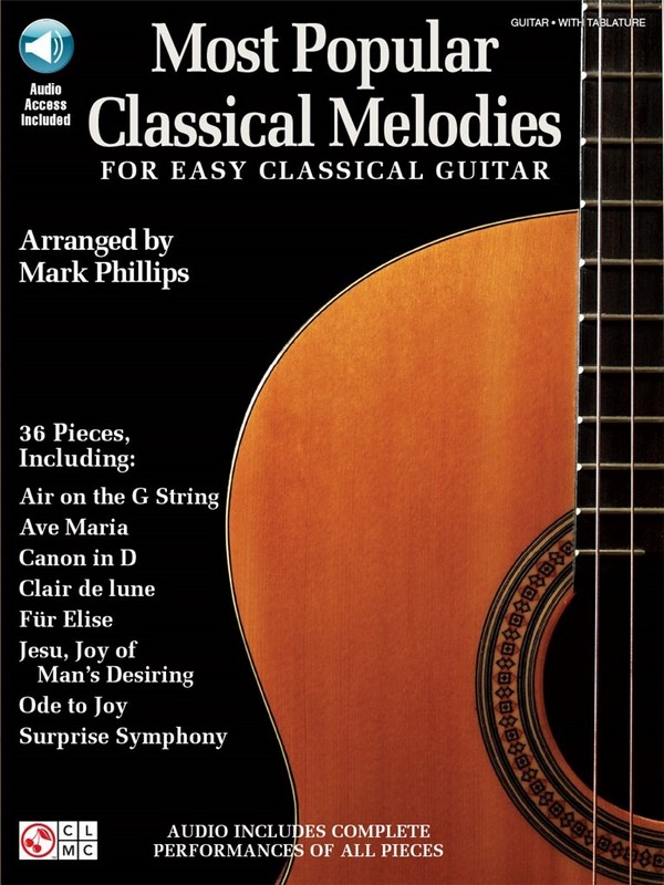Most popular classical Melodies (+audio access)&nbsp;&nbsp;for easy guitar/tab&nbsp;&nbsp;