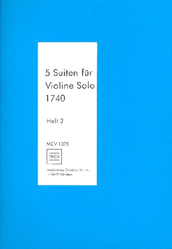 5 Suiten Band 2 (Nr.4 und 5)  für Violine  