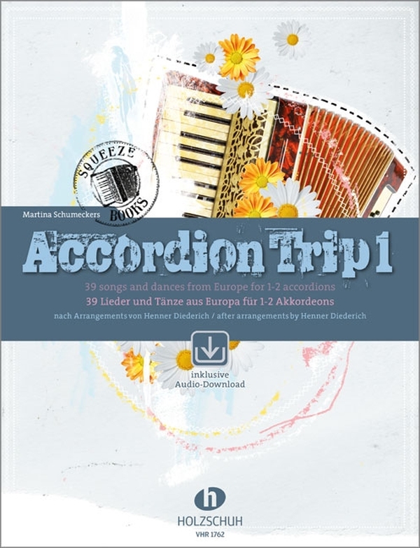 Accordeon Trip Band 1 (+2 Online Audio)  für 1-2 Akkordeons  Spielpartitur