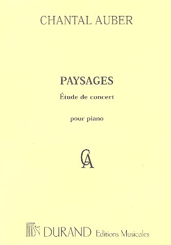 Paysages &nbsp;&nbsp;pour piano&nbsp;&nbsp;