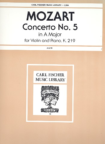Concerto A-Major KV219&nbsp;&nbsp;for violin and piano&nbsp;&nbsp;