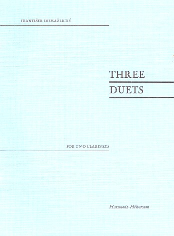 3 Duets for 2 clarinets  score  