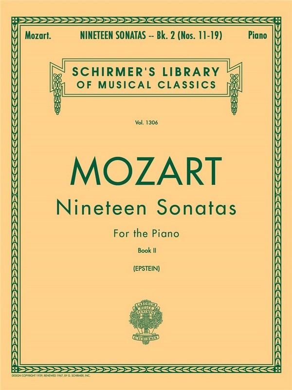 19 Sonatas vol.2 (nos.11-19)  for piano  
