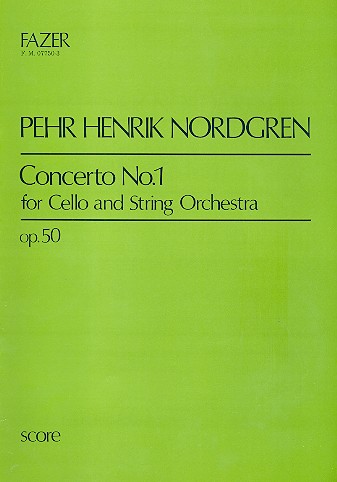 Concerto no.1 op.50 for cello and  string orchestra  score