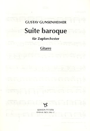 Suite Baroque für Zupforchester  Gitarre  Stimme