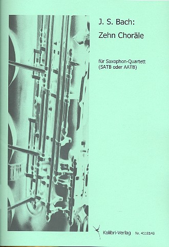 10 Choräle  für 4 Saxophone (SATB/AATB)  Partitur und Stimmen