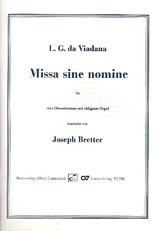 Missa sine nomine  für Frauenchor und Orgel  Partitur