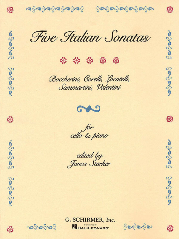 5 Italian Sonatas for violoncello and piano    