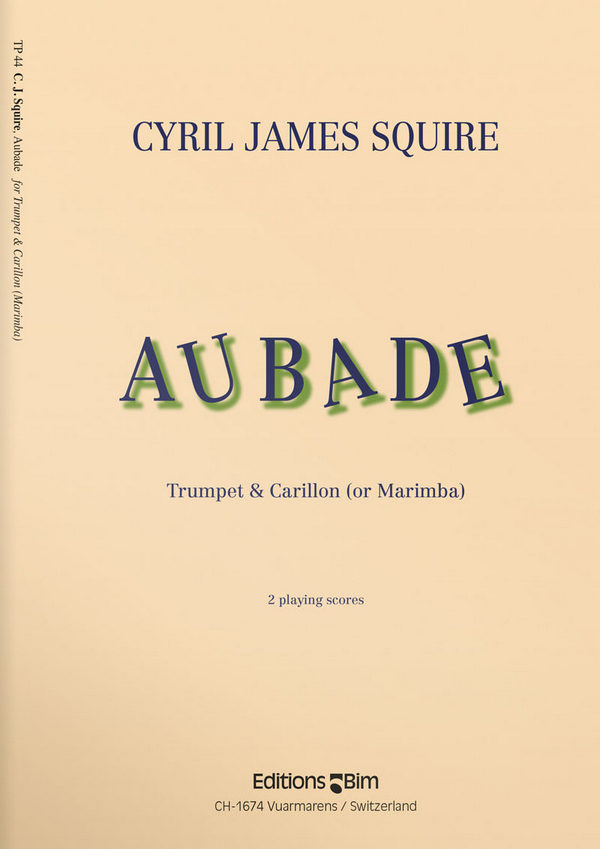 Aubade for Trumpet and Carillon&nbsp;&nbsp;(Marimba)&nbsp;&nbsp;2 playing scores