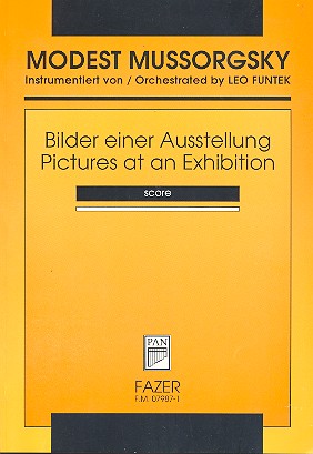 Bilder einer Ausstellung  für Orchester  Studienpartitur