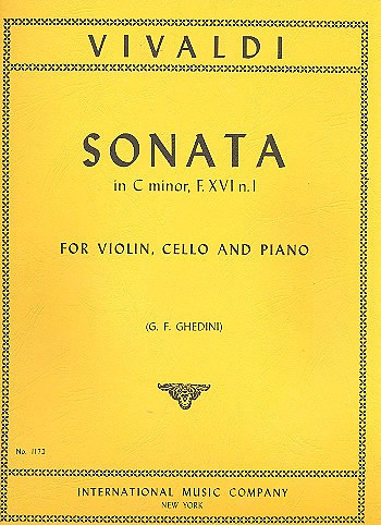 Sonate c-Moll F.XVI,1&nbsp;&nbsp;für Violine, Violoncello und Klavier&nbsp;&nbsp;Stimmen